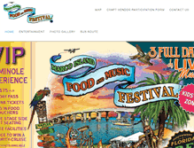 Tablet Screenshot of marcoislandseafoodandmusicfestival.com